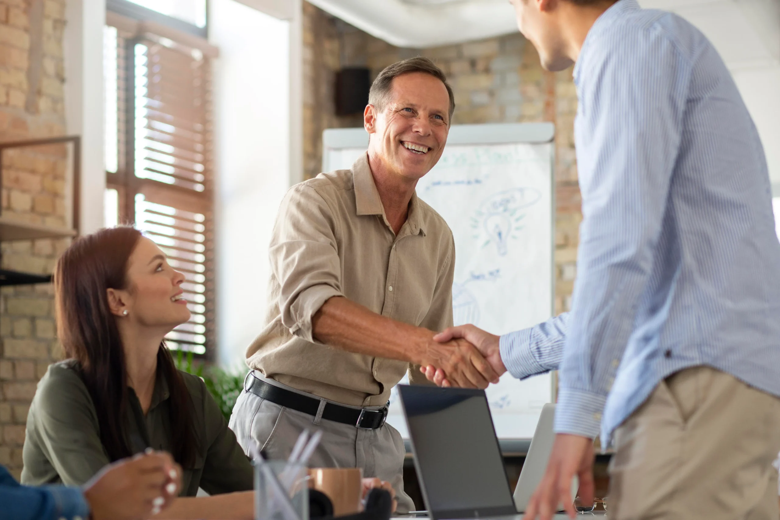 close-up-smiling-person-conference-room